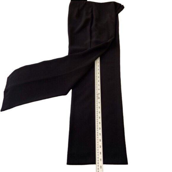 Joseph Ribkoff black trouser pants front zipper wide contemporary 8-10 - Picture 10 of 14